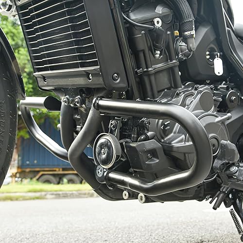 Motorcycle Highway Crash Bars Engine Guard Bumper Fit for Rebel 1100 CMX1100 2021 2022 2023 2024 Body Frame Falling Protector Steel Lower Crashbar, Black