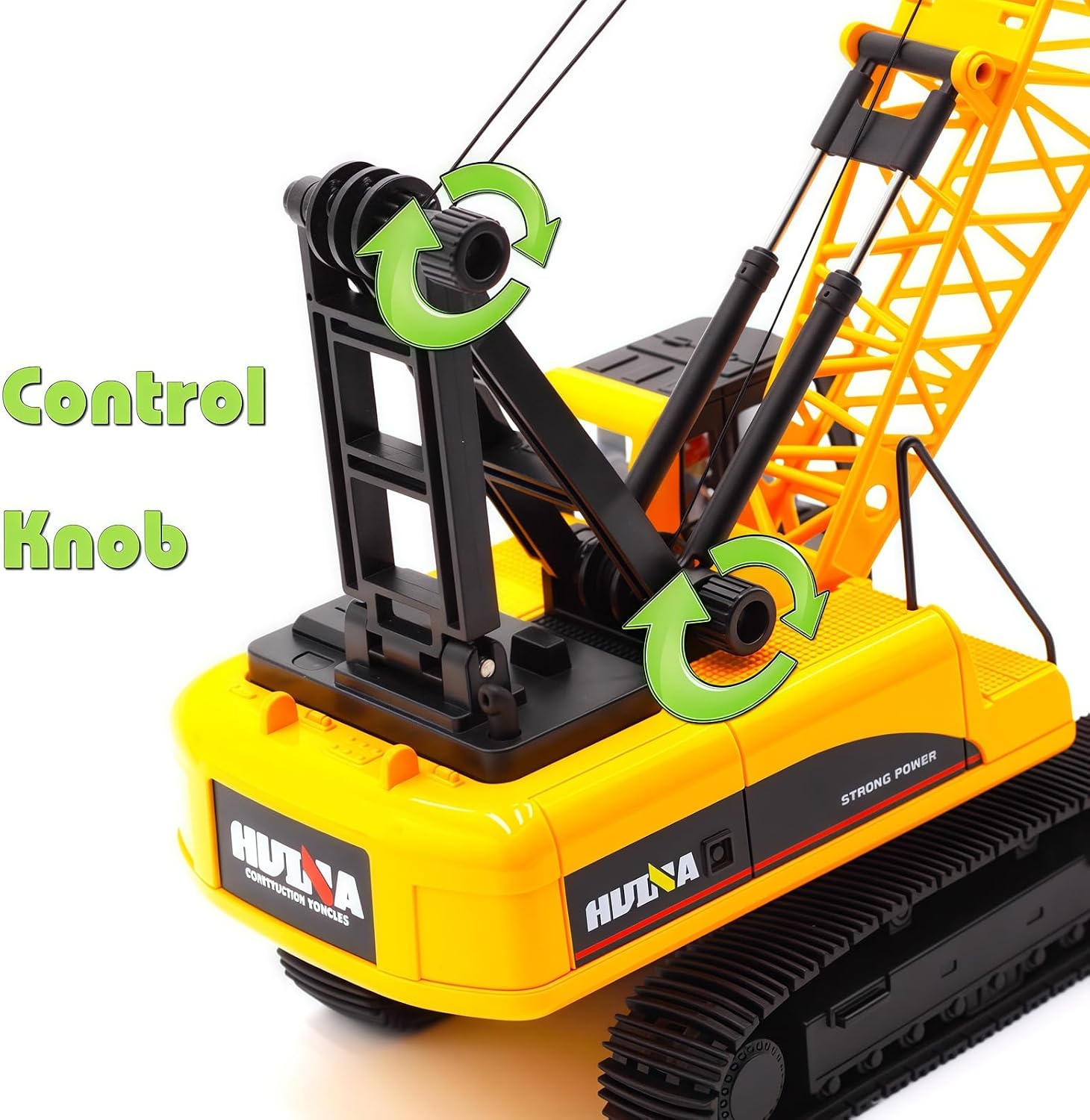 1/35 Heavy Duty Construction Metal Crawler Crane, Truck Crane Vehicle Toys for Kids, Outdoor Sandbox Car Toys, Birthday Gift Toddler Boy Kid