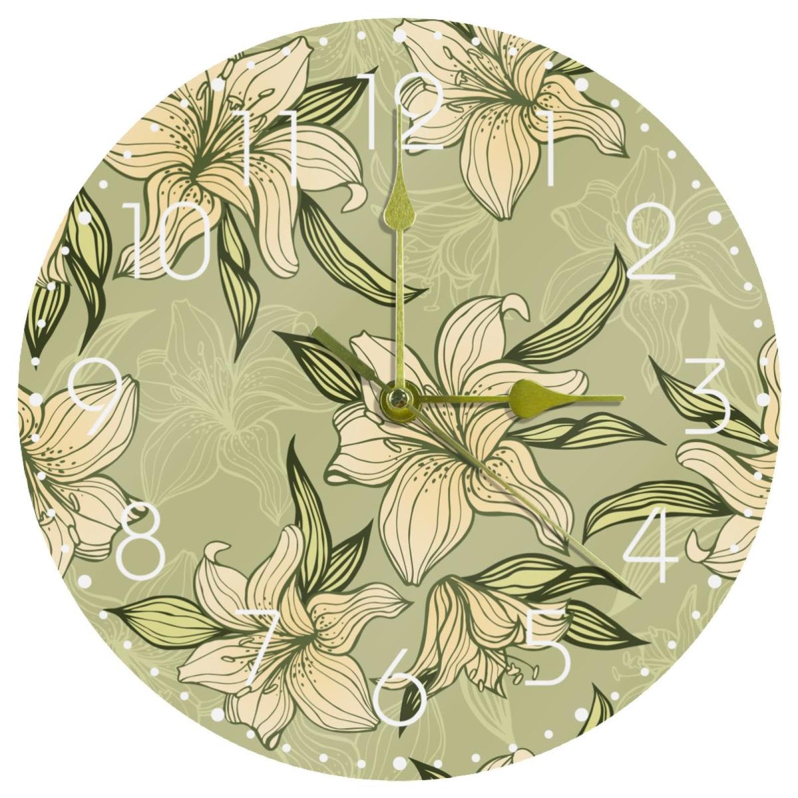 Horloge murale silencieuse pour stopper le tic-tac dans la chambre