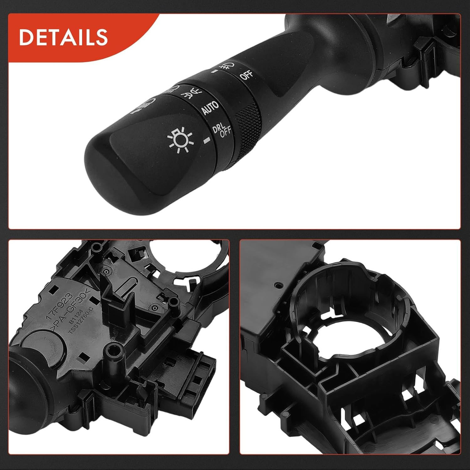 A-Premium Turn Signal Switch, Headlight Dimmer (Auto), Parking/Fog Light Multifunction Switch Lever Compatible with Toyota Tacoma 2016-2023, RAV4 2013-2018, Corolla 2014-2016, Highlander, Avalon