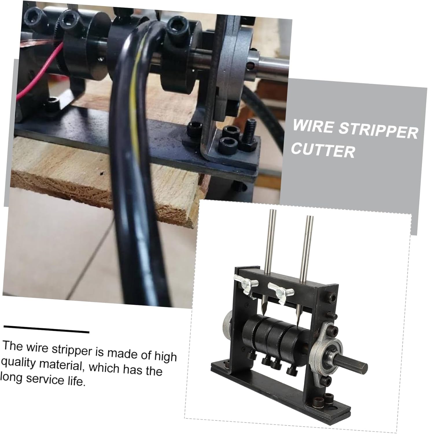 Angoily Home Use Wire Stripper Practical Wire Cutting Tool Small Stripper Machine Bit for Stripping Tool