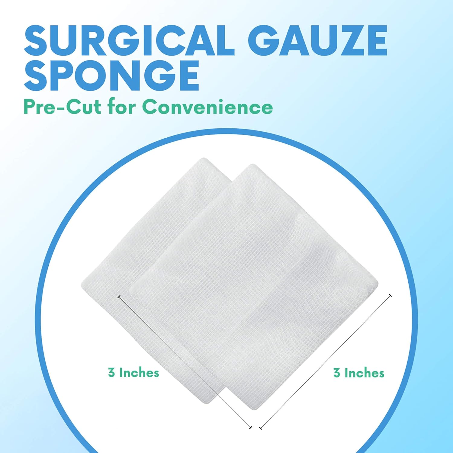 HEALQU 800 Gauze Pads 3x3 - (4x200 Value Pack) 4-Ply Non-Woven Sponges, Non-Sterile | Ultra-Absorbent Lint-Free Medical Squares | Bulk Gauze for Wound Care, Dental, Esthetic Wipes & First Aid Sponges
