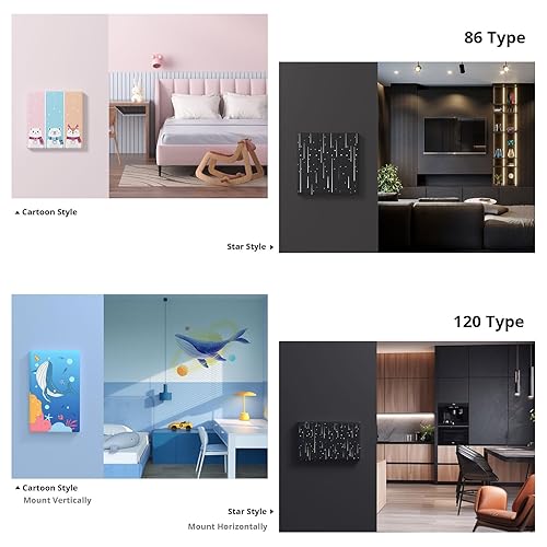 Miniatura 8 de SONOFF Interruptor de luz inteligente, interruptor de luz WiFi de 2.4 GHz, funciona con Alexa y Google Home, T5 2 Gang 1 Way Smart Life Light