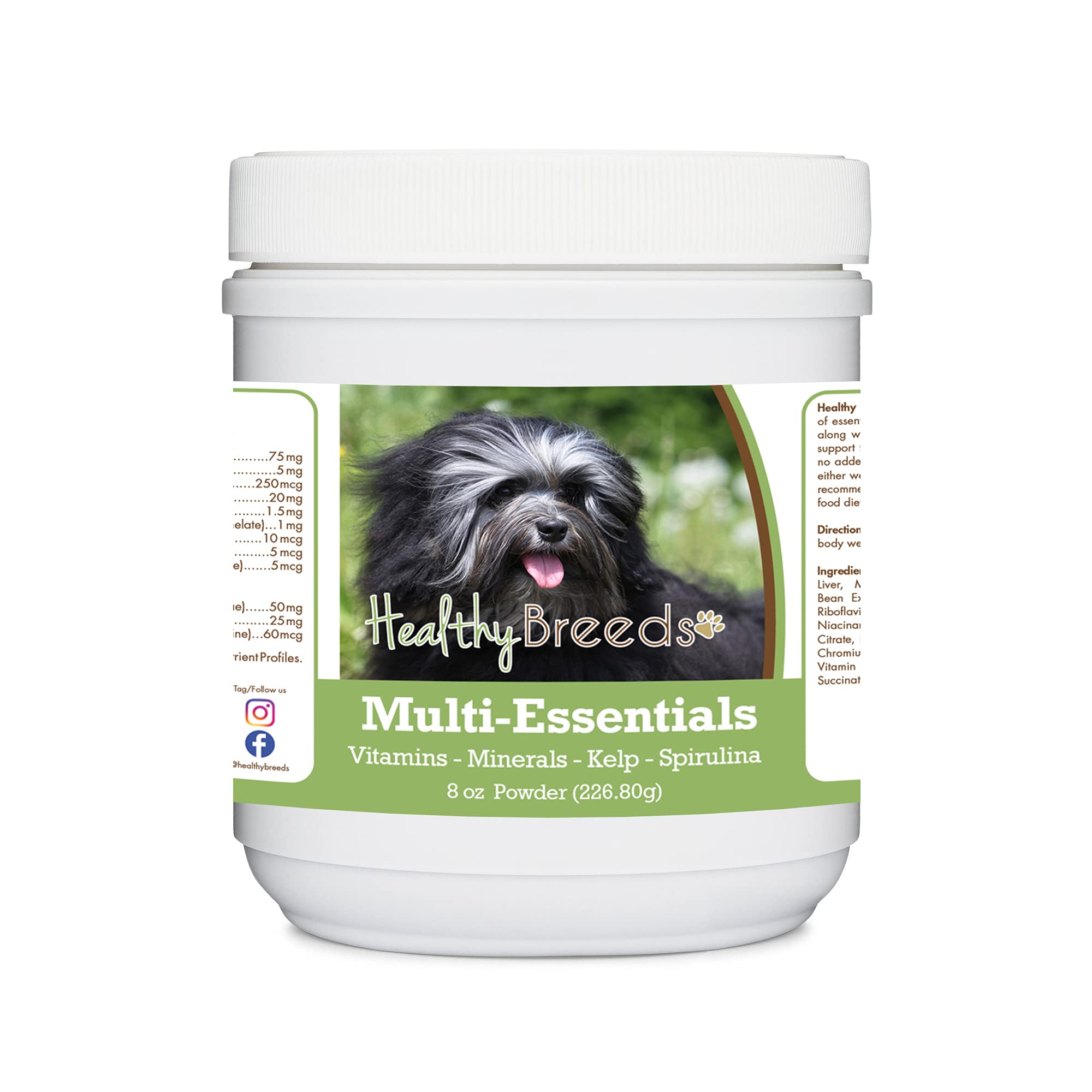 Healthy Breeds Lowchen Multi-Essentials Powder for Dogs - an Ideal Supplement of Vitamins, Minerals &amp; Antioxidants for Your Dog - 8 oz
