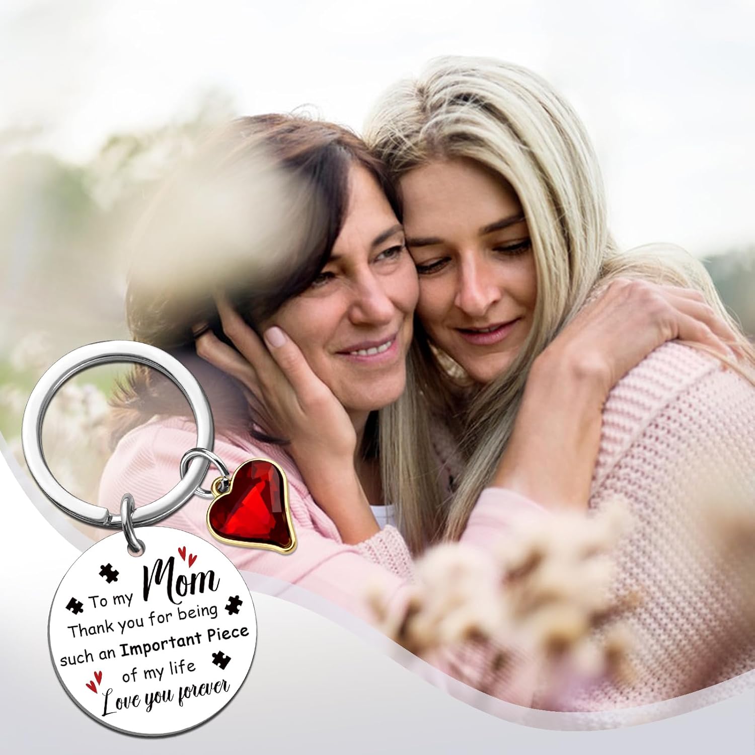 Mom Keychain Best Mom Ever Gifts Moms Birthday Gift Ideas Mothers Day Gifts for Moms from Daughter Son Thanksgiving Christmas Gift Ideas Cute Mama Keyring - Image 7