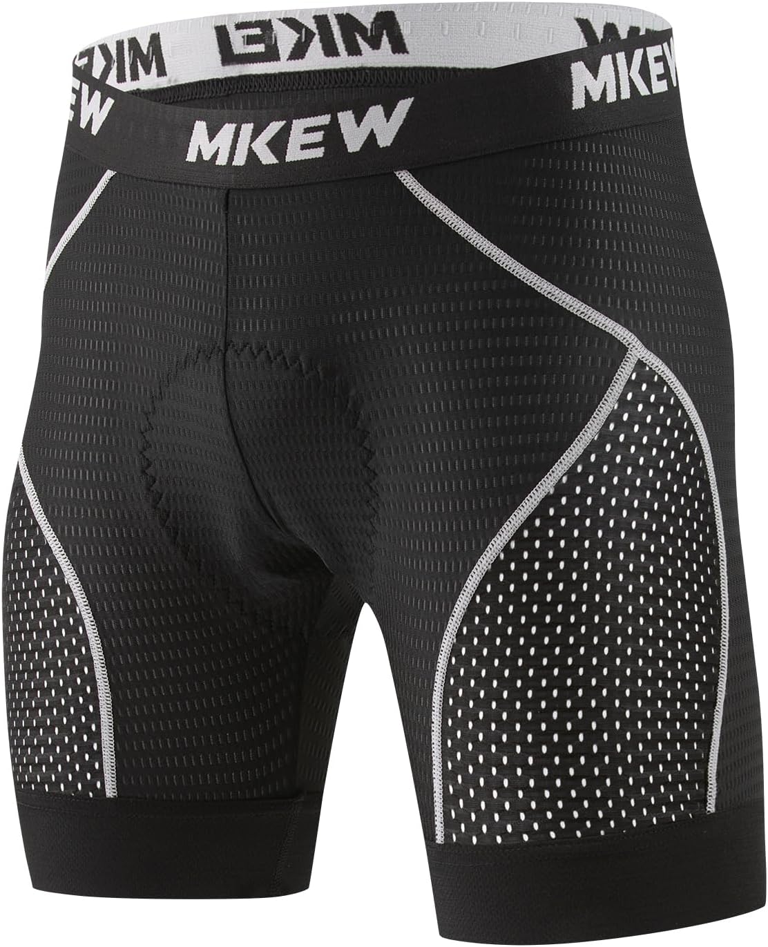 Men's High Density Sponge Padded Cycling Underwear Bike Shorts Underwear MTB Liner Road Biking Bicycle Clothes (US, Alpha (Alpha), S, Regular, 1, Grey)