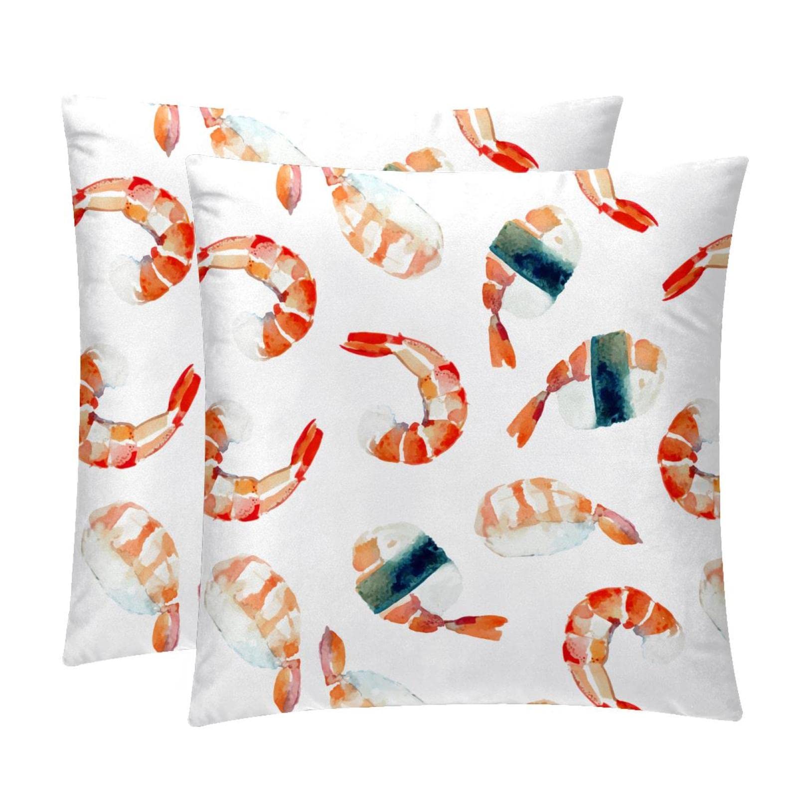 Housse de coussin lombaire motif sushis pour décoration maison de ferme
