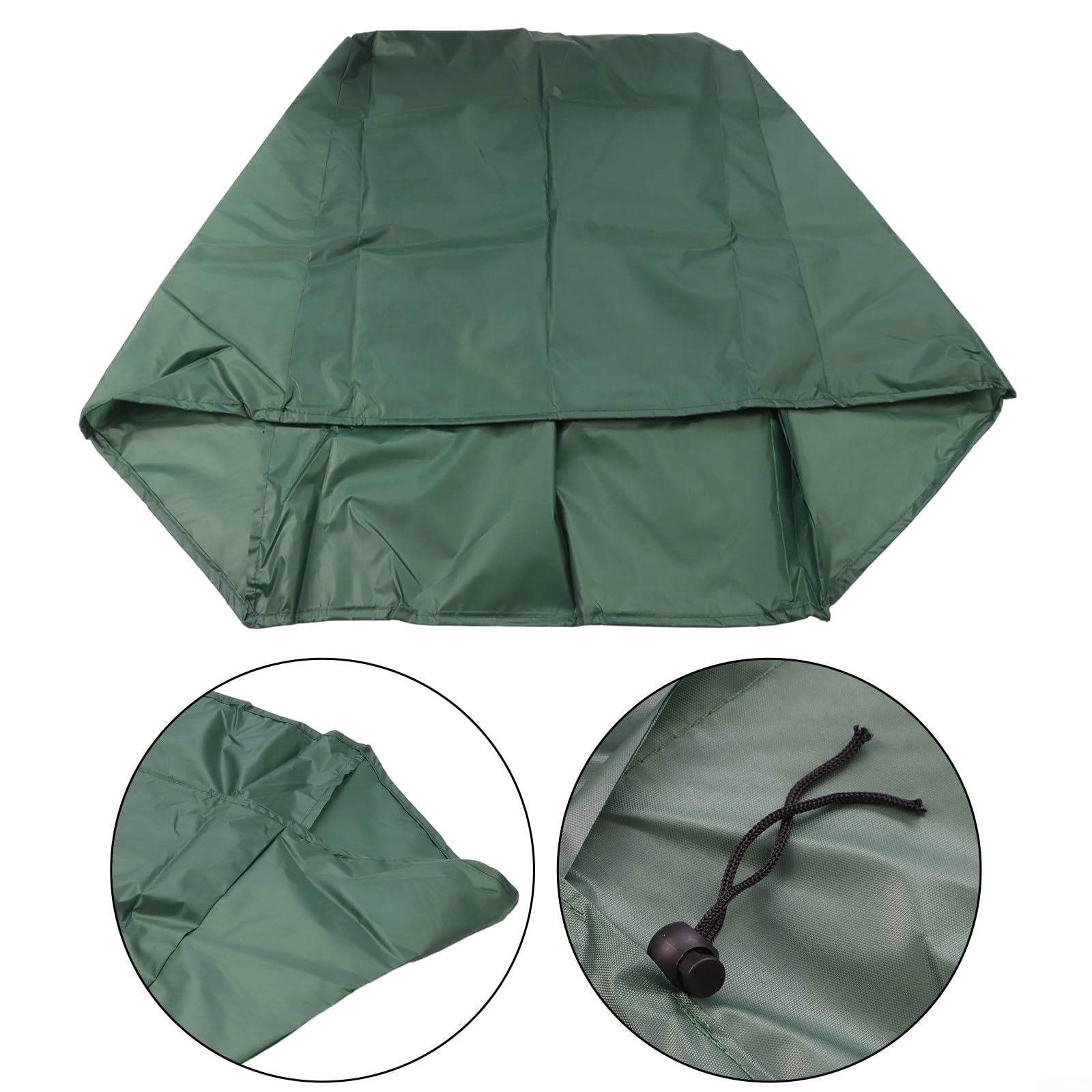 Funda para asientos de barco marino con cordón elástico, protección impermeable y a prueba de polvo para asientos de lancha rápida, tela Oxford 210D (verde)