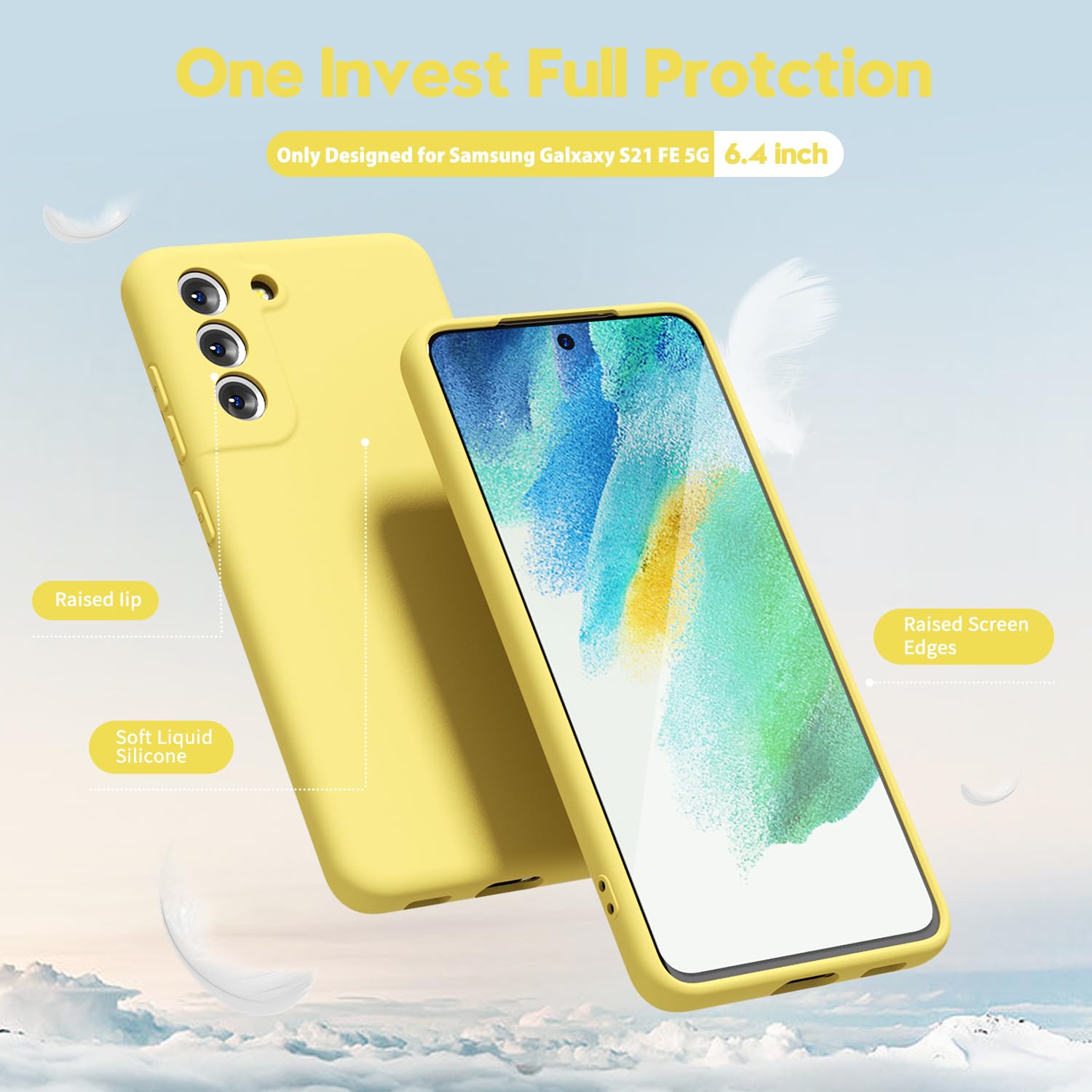 oakxco for Samsung Galaxy S24 Ultra Phone Case Liquid Silicone, Thin Slim Soft Rubber Gel TPU Plain Simple Cover for Women Girl Cute, Matte Solid Color, Brown Khaki Nude — view 513