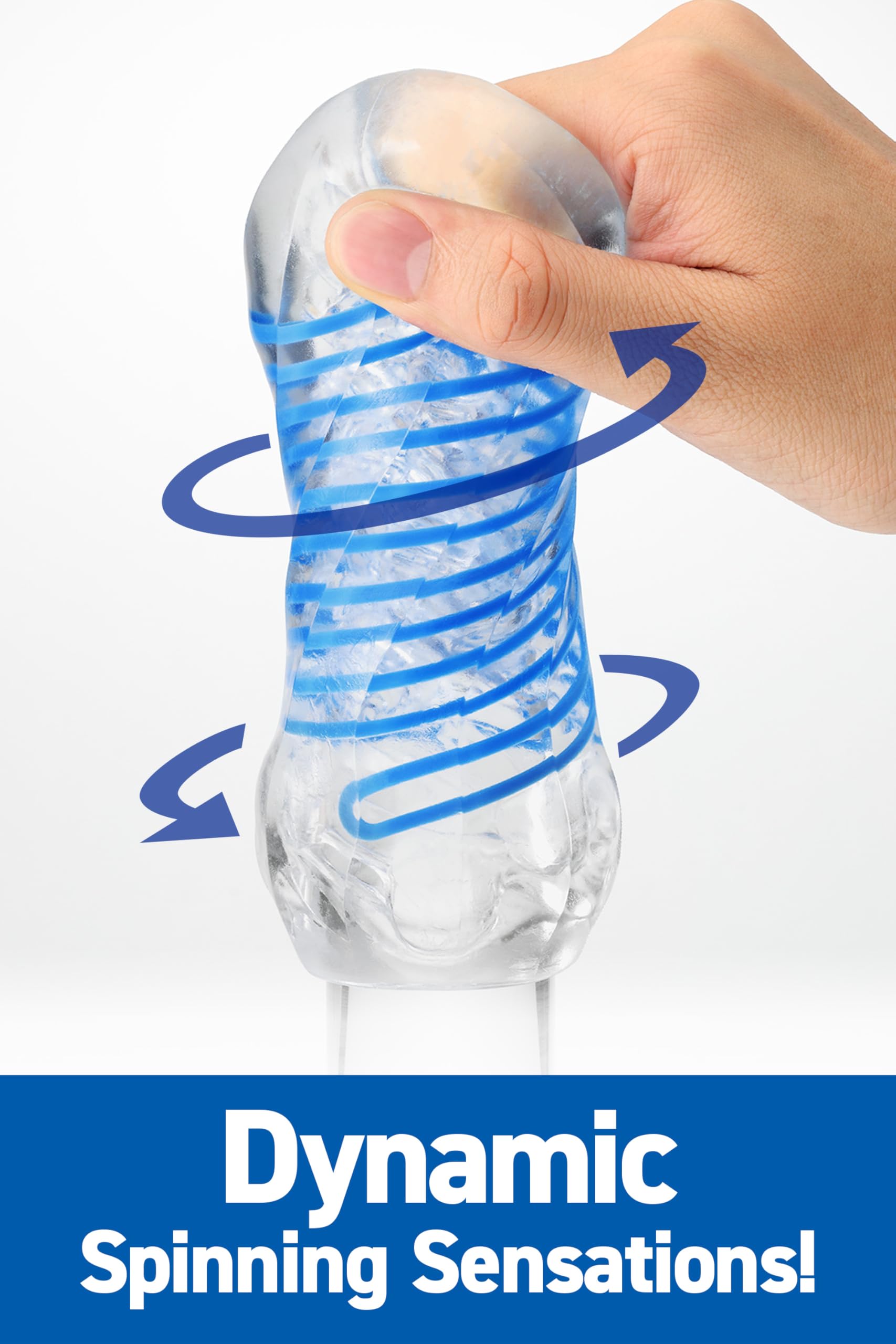 TENGA SPINNER DX 03 Steps - Sex toy riutilizzabile per uomo con sensazioni estreme e materiale elastico, incluso un campione di lozione – masturbatore per uomo discreto e portatile