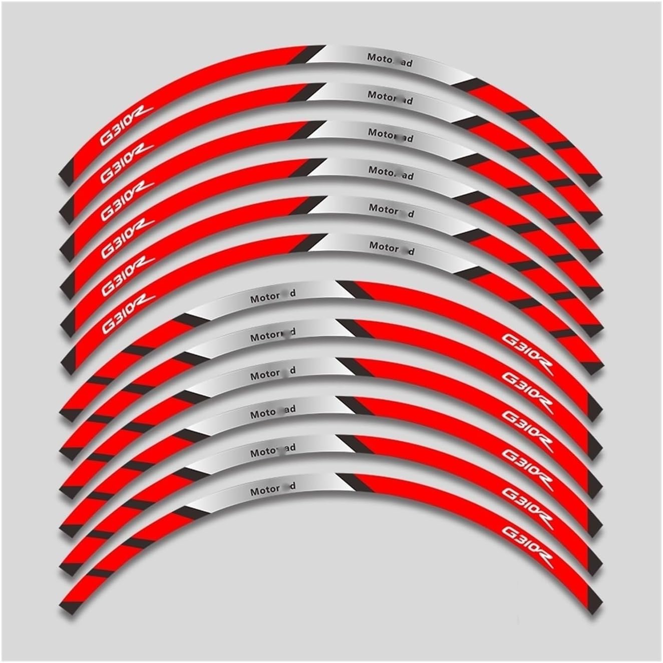 Motorcycle Accessories Wheels Sticker Rim for B&MW for G310r G 310R G310 R Tire Reflective Stripe Decorative Decals Set(8)