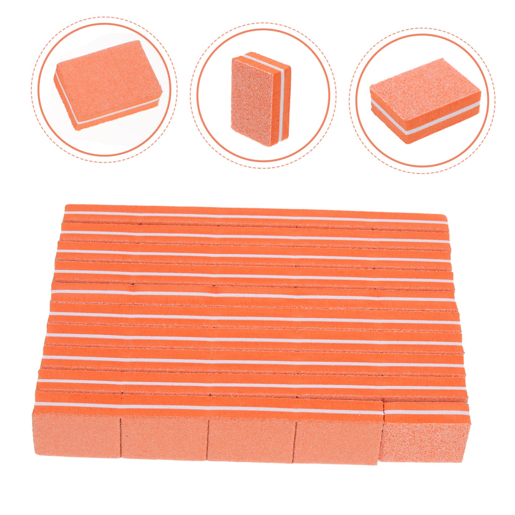 Healeved 250piezas Esponjas Para Limar Uñas Bloques De Pulido De Manicura Herramientas De Belleza Para Uñas Naturales y Acrílicas Diseño Compacto y Eficaz