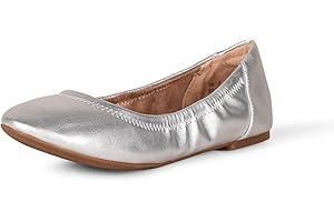 Women's Metallic Silver Pointed Toe Flats