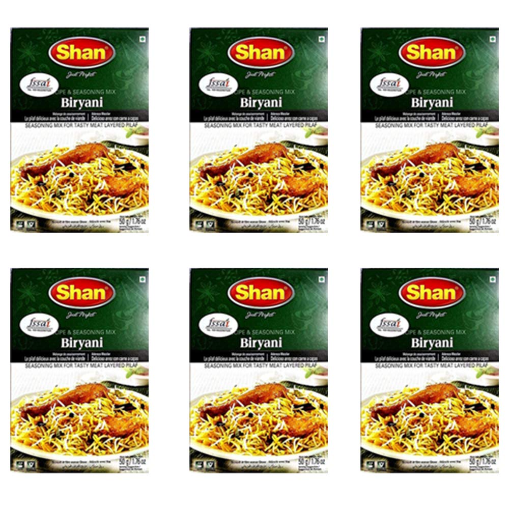 Shan Biryani Masala, 6 x 50 g