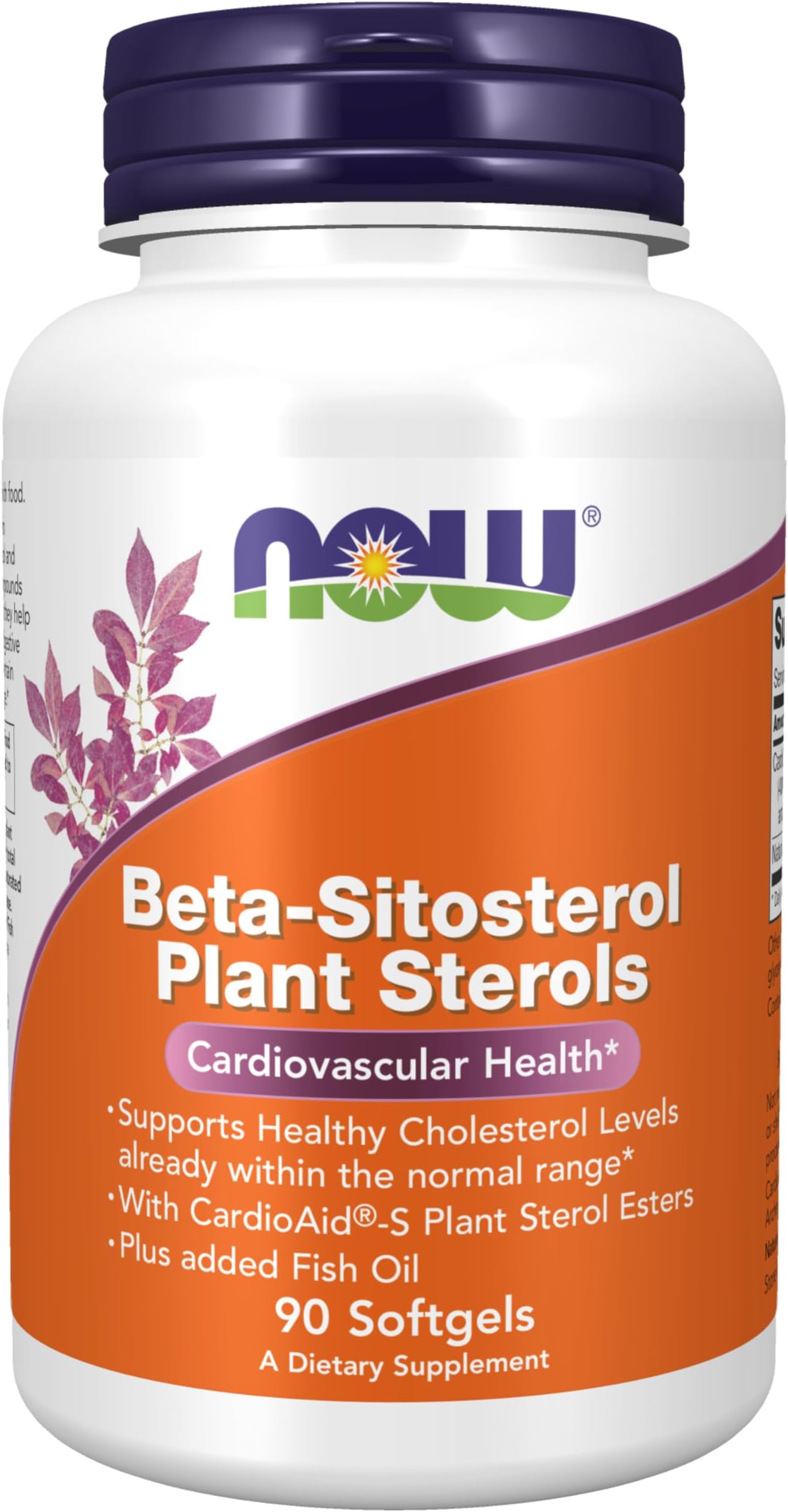 Now Foods Beta-Sitosterol Plant Sterols, 90 SOFTGELS