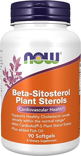 Miniatura 8 de NOW Suplementos esteroles vegetales Beta-Sitosterol con ésteres de esterol vegetal CardioAid-S y aceite de pescado añadido 180 cápsulas blandas
