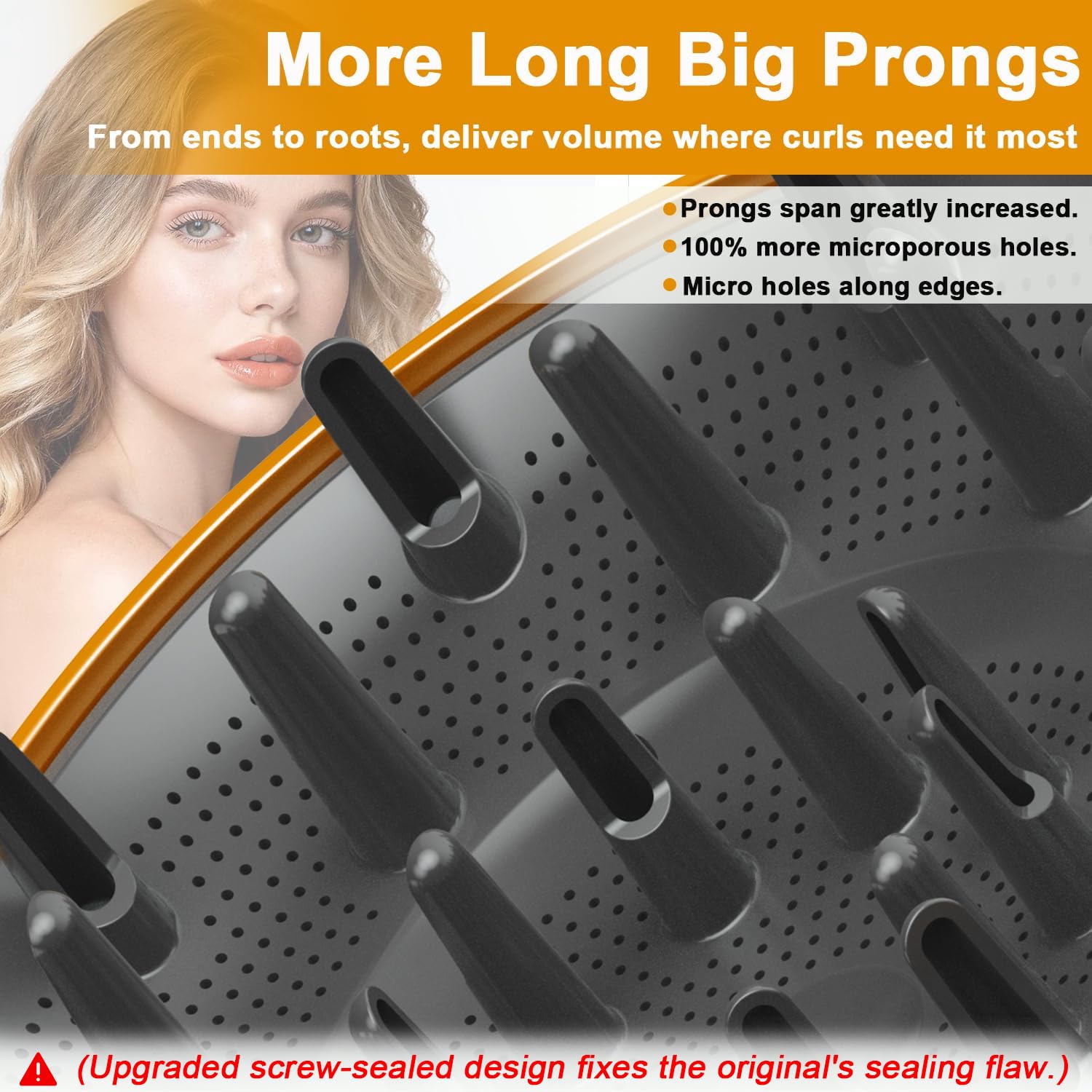 Difusor grande de 6.7 pulgadas para Airwrap i.d. Styler, HS01 HS05 HS08, secado rápido, rizos y volumen sin encrespamiento, para cabello grueso/rizado, seguro para el calor, accesorio difusor de pelo