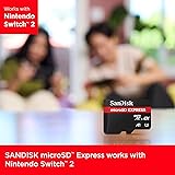 SANDISK Express Carte microSD 512 Go, Fonctionne avec la Console Nintendo Switch 2 (Jusqu’à 880 Mo/s en Lecture, Jusqu’à 650 Mo/s en écriture, 220 Mo/s en écriture soutenue, U3, C10) - 2