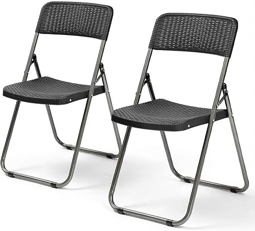 Klappstühle in Rattanoptik, 2er-Set (Sekey)