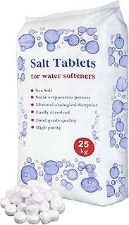 HSD 25 Kg Salt Tablets Water Softener Compatible to All water softner Machines 100% Genuine British salt tablets for water softener Of Premium Quality (1 Bag)