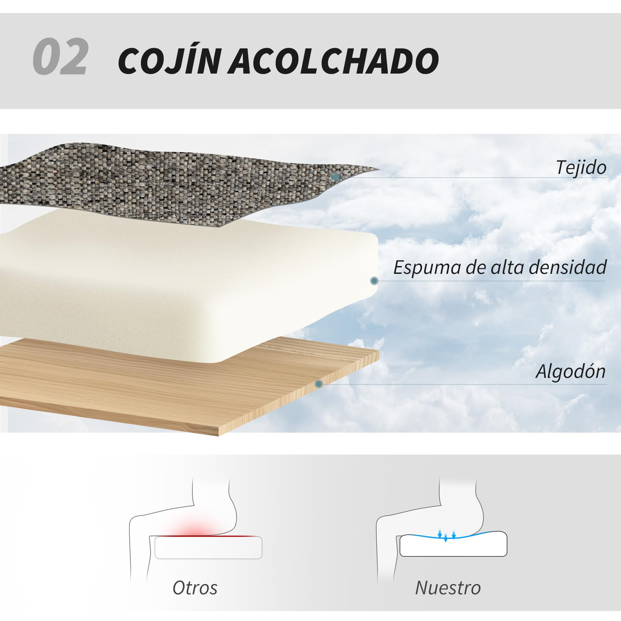 HOMCOM Sillón Giratorio Moderno, Butaca de Salón con Base Cruz, Tapizado en Chenilla y Cuero PU, Asiento Ancho Doble, Patas de Acero y Reposabrazos, Sillón Relax para Sala de Estar, Dormitorio, Gris