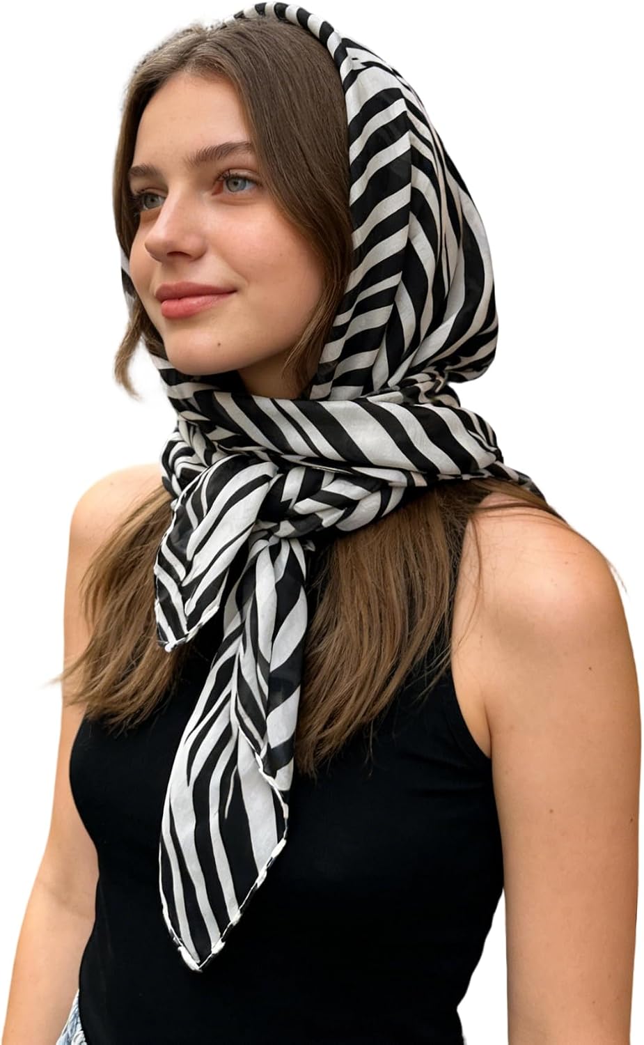 Multi-Usage Lightweight Chiffon Scarfs - Women's Fashion Animal Print Scarf Zebra Stripe Scarves