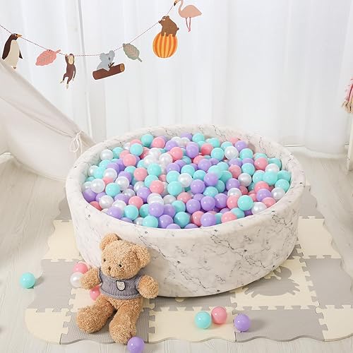 Vista 218 de STARBOLO Ball Pit Balls for Toddlers Phthalate Free BPA Free Non-Toxic Crush Proof Play Balls for Toddlers Kids Pool Playhouse Pack of 100 200 500