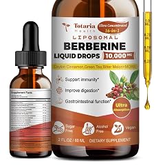Totaria Berberine Supplement - Berberine HCL Digestion Support Increase GLP-1 Levels AMPK Activator with Ceylon Cinnamon Green Tea