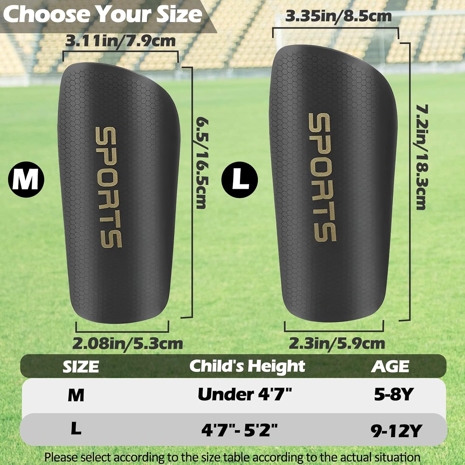 5PCS Kids Soccer Socks with Shin Guards and Shin Sleeves Set for for Age 5-12 Boys Girls Lightweight Soccer Football Equipment