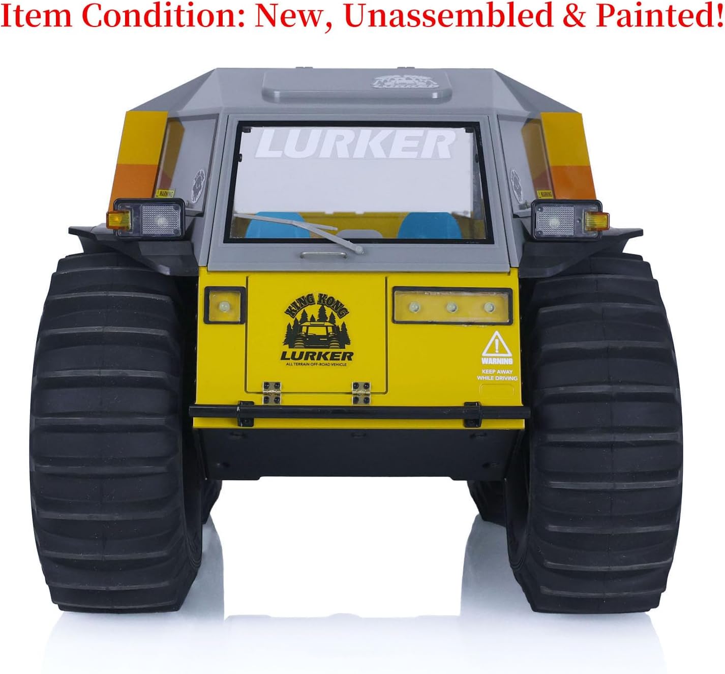 1/10 All-Terrain RC Off-Road Vehicle Amphibious Climbing Car KIT D-E077 Unassembled 3 Motor