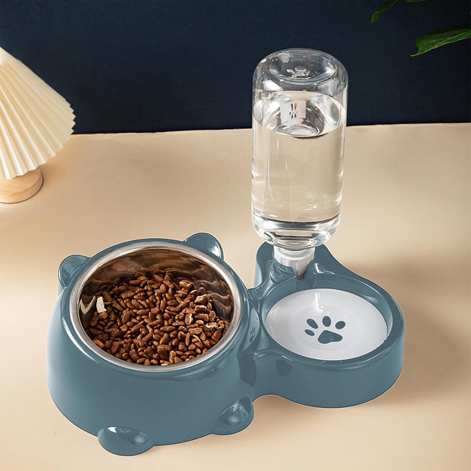 Two-in-One Upgraded Automatic Pets Feeder and Water Dispenser Combo Set, Washable Pet Cat Dog Feeder and Water Dispenser for Small and Medium Pets Cats Dogs #