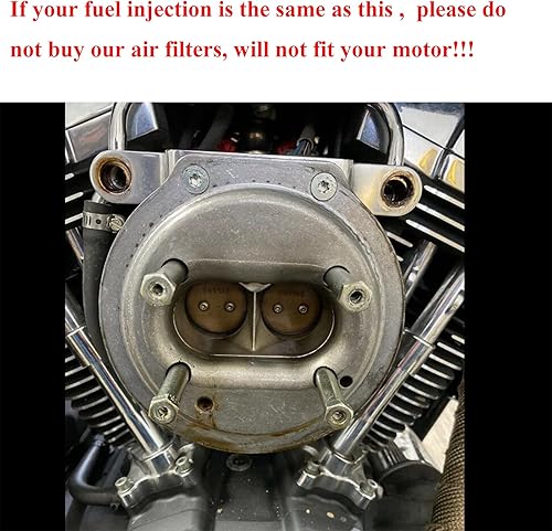 Miniatura 3 de HDBUBALUS Filtro de aire CNC para motocicleta, filtro de aire, sistema de admisión apto para Harley Touring Trike Street Glide Road Glide Softail