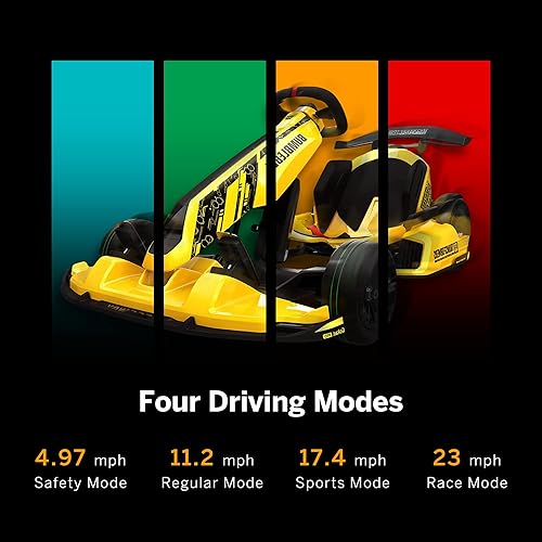 Miniatura 3 de Segway Transformer Electric GoKart Pro Bumblebee edición limitada pedal de carreras al aire libre para niños y adultos longitud y altura ajustables