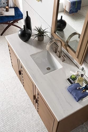 Miniatura 5 de Vanidad individual de 60 pulgadas en acabado de nogal lavado blanco