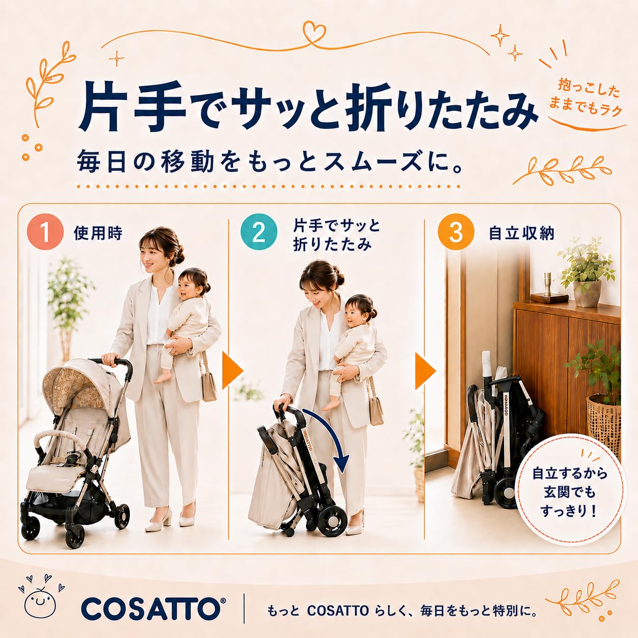 Amazon.co.jp: コサット Cosatto Yo トラベルベビーカー 軽量 バギー