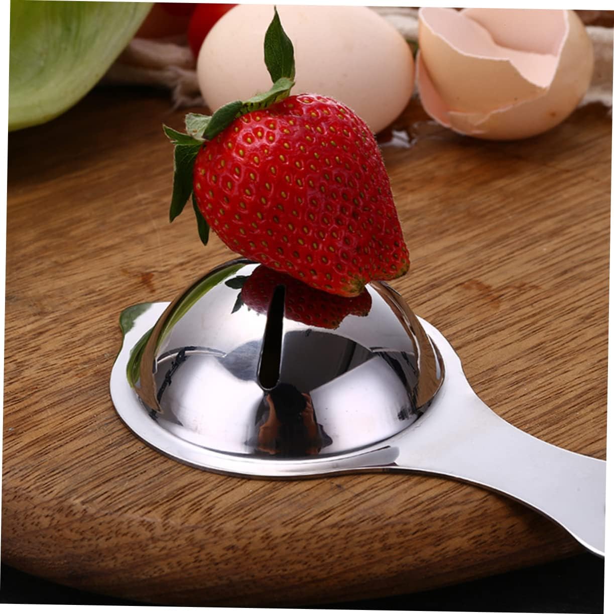 MAGICLULU 2pcs Egg White Separator Divider Extractor Stainless Steel Yolk Filter Sieve for Kitchen