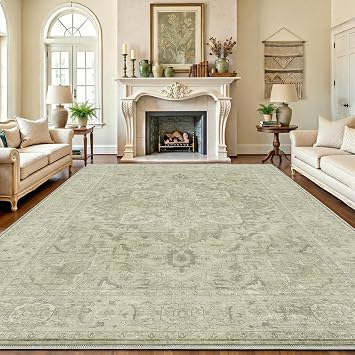 Homemate Washable Rug 8x10 Area Rugs - Vintage Rugs for Living Room