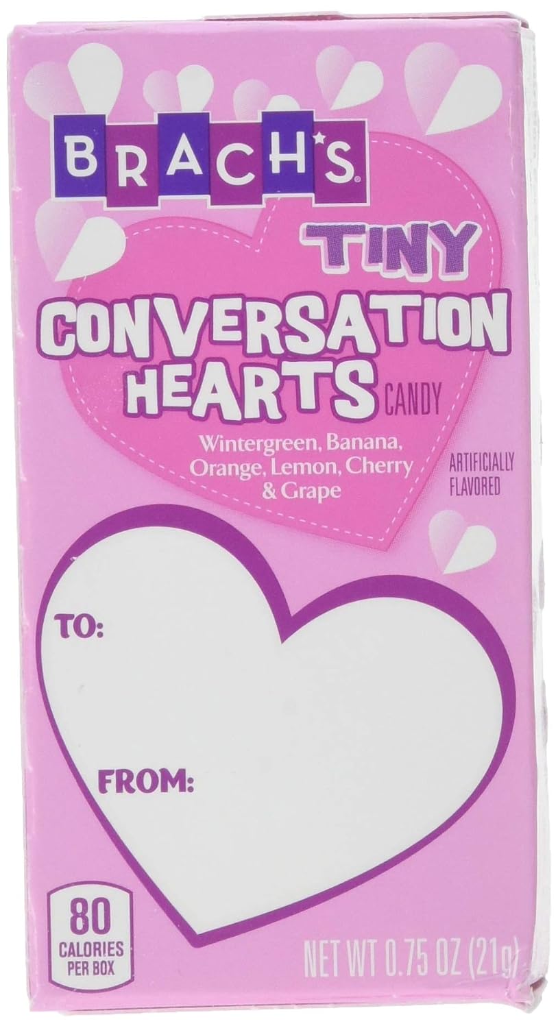 LIMITED TIME Brach’s Tiny Conversation Hearts 5 Pack, 3.75 Oz. (1 Per Order)