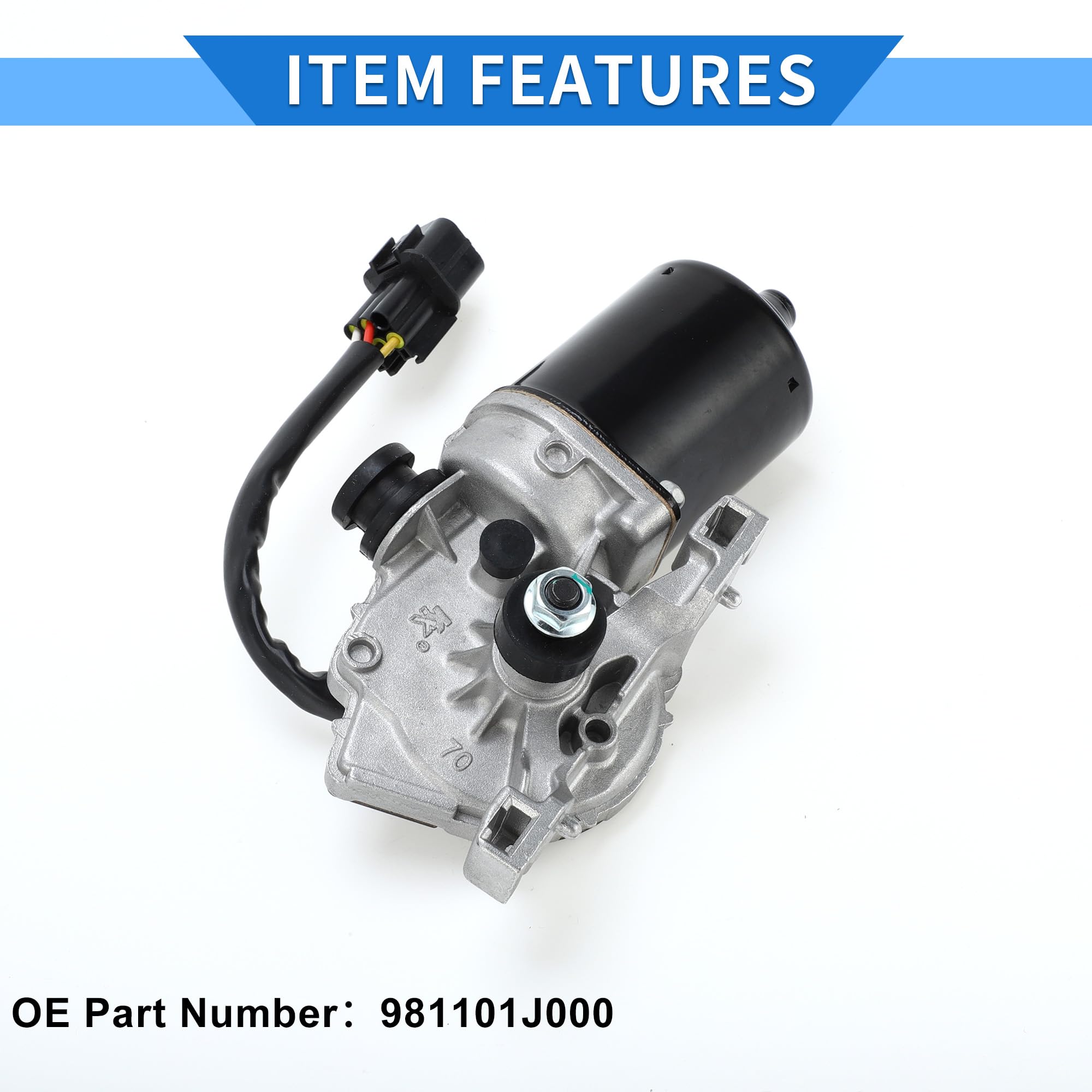 1 pezzo Motore Tergicristallo per Hyundai I20 PB PBT Hatchback 2008-2023 Motore Tergicristallo Anteriore Sostituzione 5 Pin