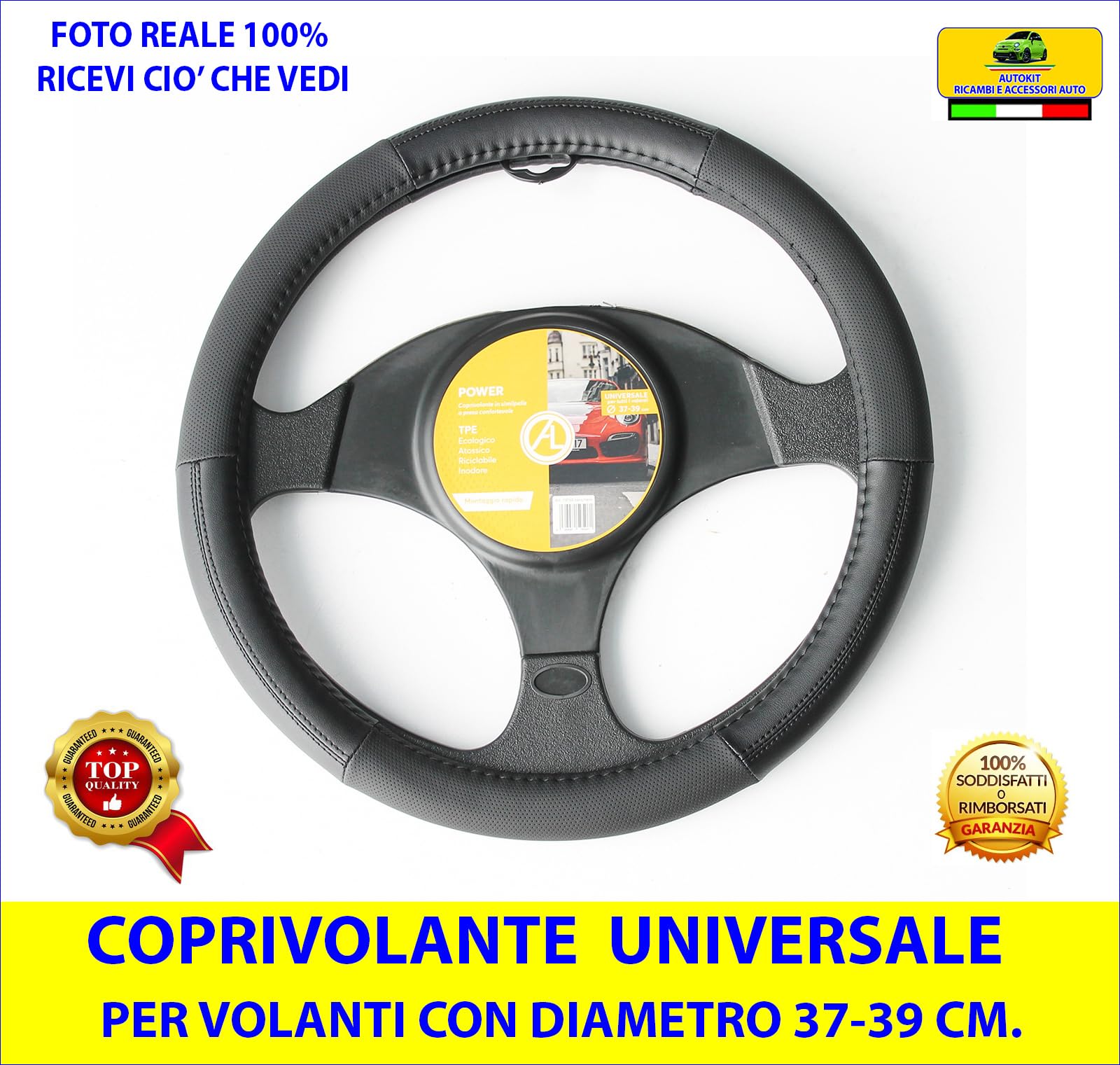 Coprivolante per Panda modello 169 2003-2011 Universale 37-39 cm