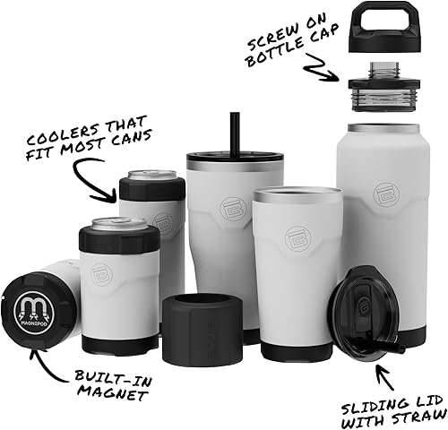 Miniatura 5 de BOTE MagnePod Drinkware MagneBottle incluye tapa de rosca con asa de agarre que se fija magnéticamente a SUPs compatibles, kayaks, flotadores,