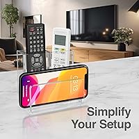 Vista 6 de Organizador de bolígrafos para escritorio: un moderno accesorio de escritorio con un divisor extraíble es ideal como un soporte para bolígrafo