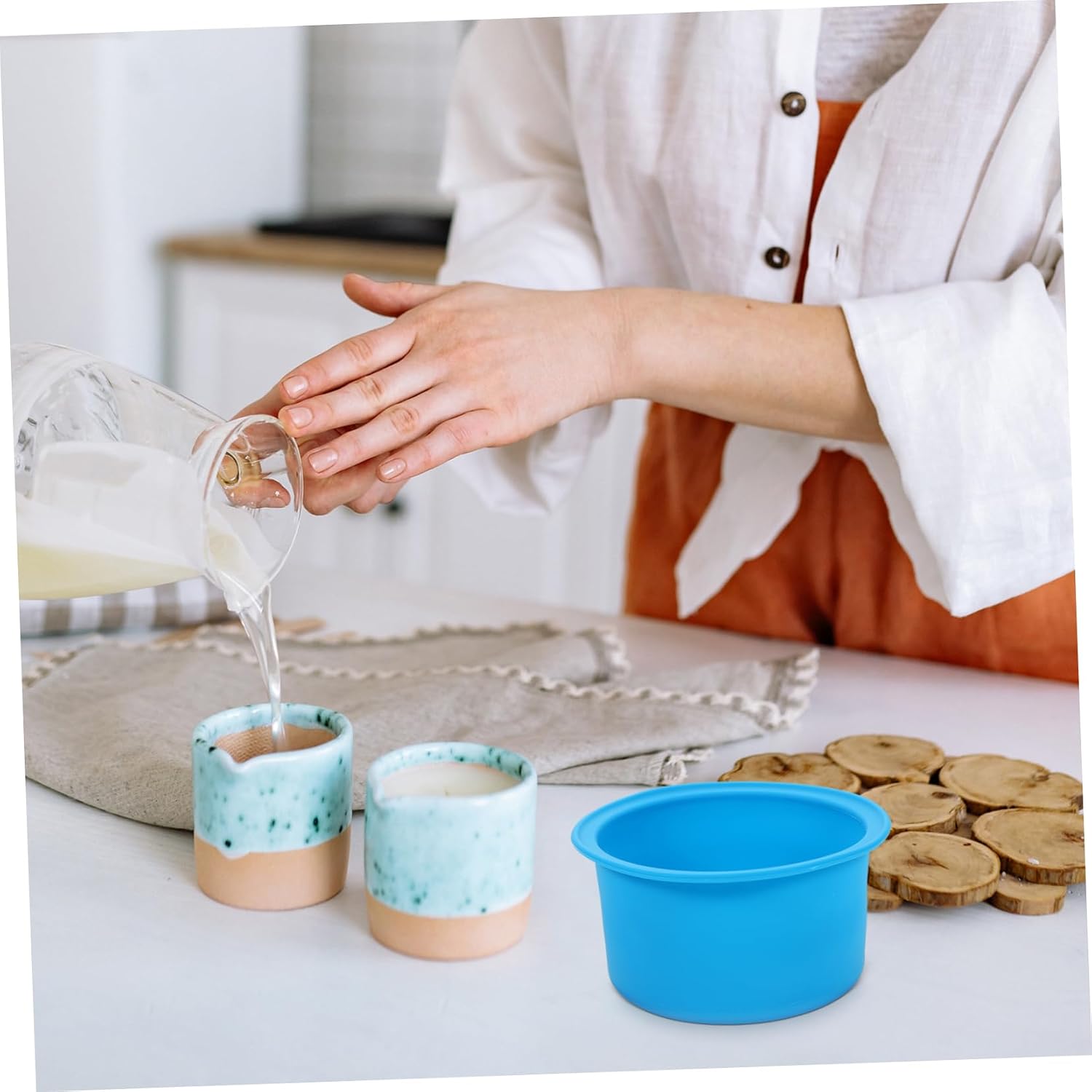 TEHAUX Silicone Wax Warmer Liner Easy to Clean Durable Professional Wax Heater