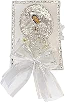 Vista 3 de SWEA Pea & Lilli - Juego de velas de bautismo de Virgen María blanca para bautizos con concha y recuerdos