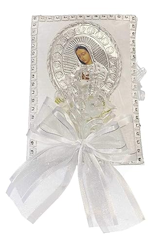 Miniatura 3 de SWEA Pea & Lilli White Virgin Mary - Juego de velas para bautizos con conchas y recuerdos, color blanco