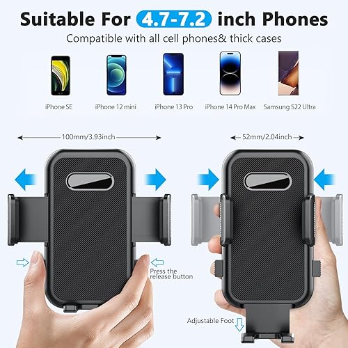 Miniatura 4 de Soporte universal para teléfono celular para tu automóvil ventosa fuerte más estable y flexible de grado militar 2025 Starlink Soporte para tablero,