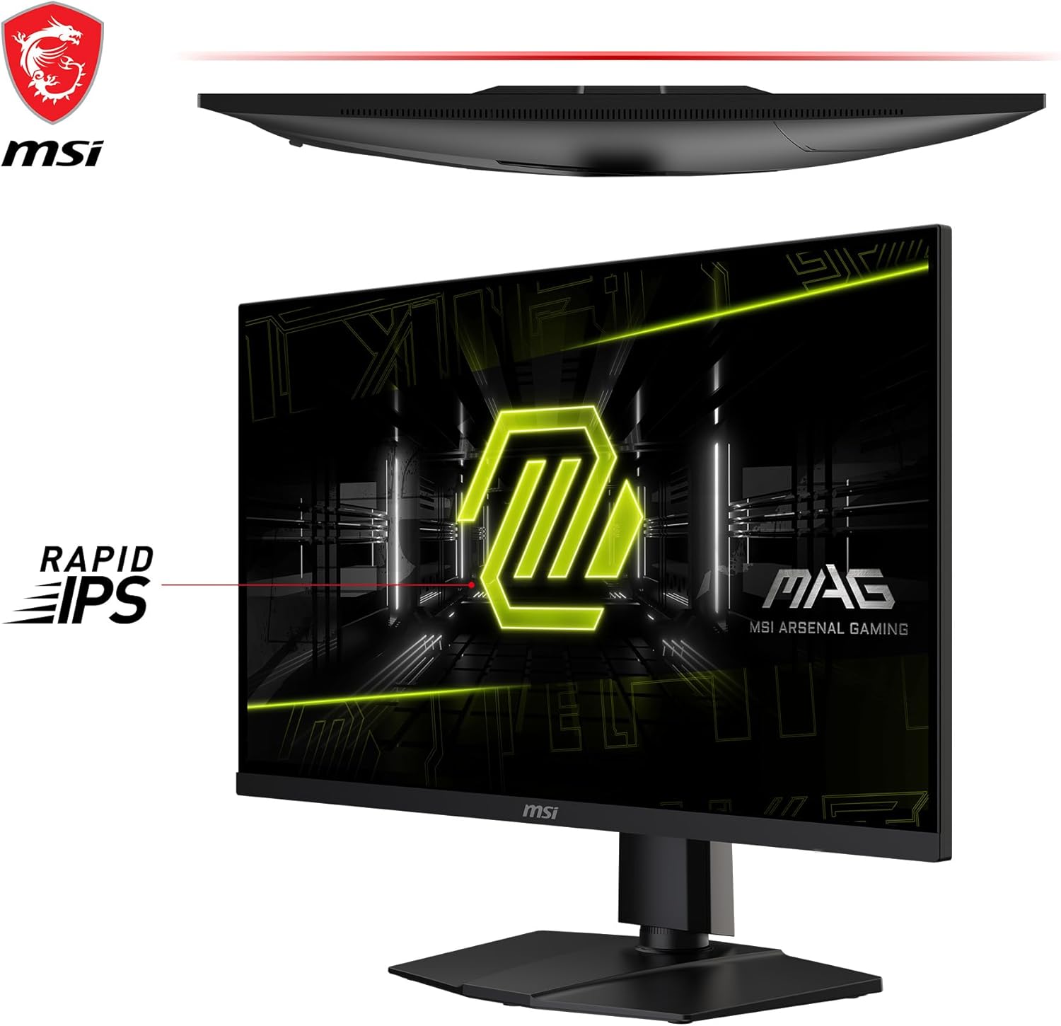 msi MAG274UPF E2, 27" 3840 x 2160 (UHD), 4K Rapid IPS Gaming Monitor,160Hz, FreeSync, HDR400, G-Sync,HDMI,Tilt, Swivel, Pivot, and Height Adjustable,Black, Intel Core i7,Windows 11 Pro