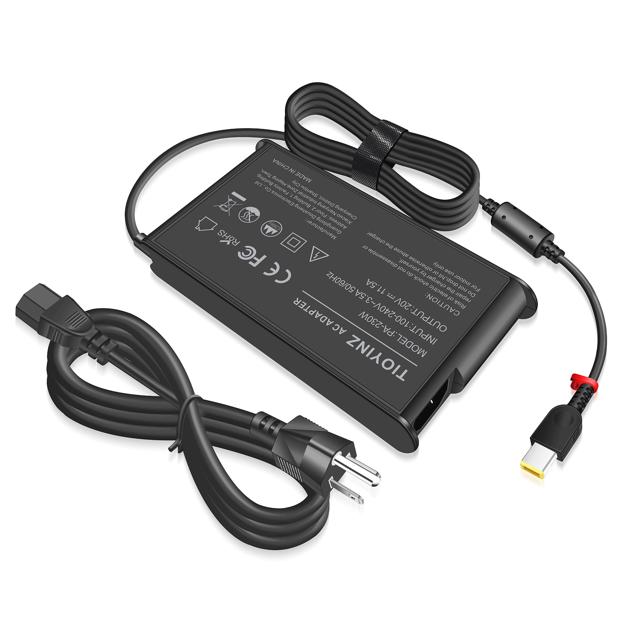 Slanke 230W oplader compatibel met Lenovo Legion Pro Slim 5
