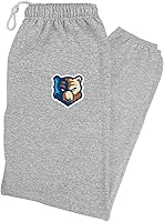 Vista 1 de LOGOVISION Bob Jones University Primary Logo Mens Jogger Sweatpants, Athletic Heather, Small