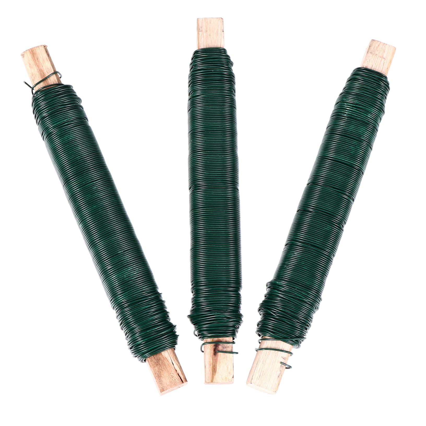 FUNOMOCYA 3Pcs Bendable Floral Iron Wires Soft Coated Crafting Wire for Bouquets for Flower Arrangements and Creative Projects